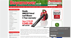 Desktop Screenshot of buyamower.co.uk